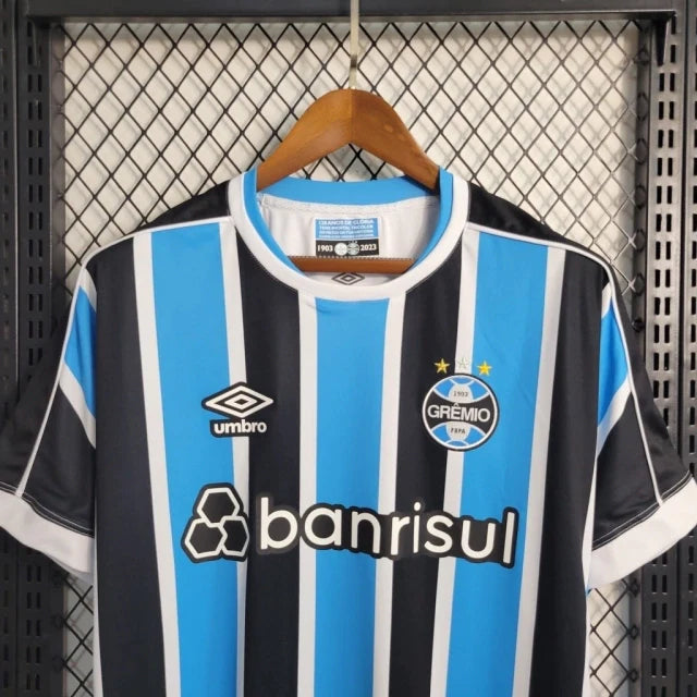 Camisa Grêmio I 23/24 Torcedor Masculina - Azul