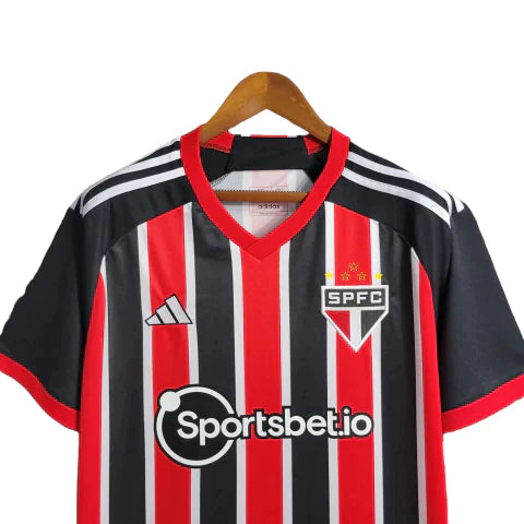 Camisa São Paulo II 23/24 - Torcedor Masculina - Vermelho e Preto